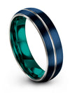 Blue Plain Wedding Ring Tungsten Carbide Wedding Bands Jewelry Ring Engagement - Charming Jewelers
