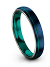 Blue Anniversary Band for Ladies Tungsten Ladies Bands Engagement Guy Ring Sets - Charming Jewelers