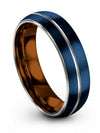 Wedding Band for Woman&#39;s Plain Tungsten Wedding Rings Womans Blue Cute Him - Charming Jewelers