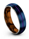 Wedding and Engagement Mens Band Tungsten Blue Female Promise Him Gift for Best - Charming Jewelers