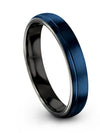Wedding Band Boyfriend and Boyfriend Tungsten Ring for Woman 4mm Brushed - Charming Jewelers