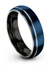 Promise Band Sets Tungsten Rings Polished Simple Engagement Ladies Bands - Charming Jewelers