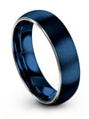 Blue Band for Guy Wedding Bands Blue Bands Tungsten Rings for Woman Customized - Charming Jewelers