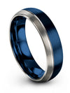 Pure Blue Band for Womans Wedding Rings Wedding Bands Set for Her and Husband - Charming Jewelers