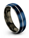 Woman Bands Anniversary Ring Blue Tungsten Wedding Rings Sets Matching Bands - Charming Jewelers