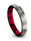 Wedding Band Couples Set Tungsten Band Grey Set of Cute Band Cool Couple Bands - Charming Jewelers