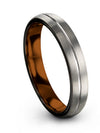 Mens Grey Tungsten Carbide Anniversary Ring Grey Tungsten Engagement Female - Charming Jewelers