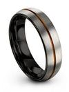 Female Wedding Rings Dome Brushed Grey Tungsten Promise Rings for Woman 6mm - Charming Jewelers