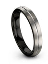 Rare Wedding Band Ladies Wedding Band Grey and Tungsten Promise Wife Engagement - Charming Jewelers