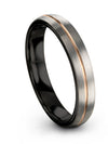 Men Jewelry for Brother Brushed Tungsten Wedding Ring I Promise Rings 4mm Grey - Charming Jewelers