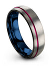 Tungsten Wedding Band Set for Girlfriend and Husband Tungsten and Grey Wedding - Charming Jewelers