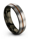 Grey Anniversary Ring Sets for Him and Boyfriend Tungsten Band Wedding Set Guy - Charming Jewelers