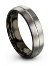 Grey Girlfriend and Fiance Promise Ring Tungsten Matching Ring for Couples Grey - Charming Jewelers