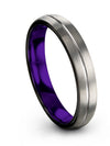Wedding Bands for Husband Grey Tungsten Wedding Ring Sets Fiance and Fiance - Charming Jewelers