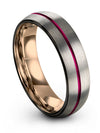 Mens Wedding Band Tungsten Bands Ladies Grey Men Ring Personalized Couple - Charming Jewelers