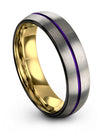 Metal Wedding Ring for Womans Tungsten Engagement Womans Rings Guys Grey Ring - Charming Jewelers