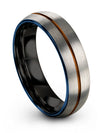Wedding Bands for Ladies 6mm Tungsten Engagement Man Bands Ring Set Engagement - Charming Jewelers