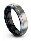Men&#39;s Promise Band Dome Brushed Grey Tungsten Rings Ring for Guys Grey - Charming Jewelers