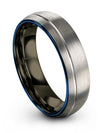 Lady Grey Promise Rings Set Tungsten Wedding Bands Grey Solid Grey Mens Bands - Charming Jewelers