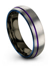Grey Matching Wedding Ring Grey Tungsten Ring Woman&#39;s