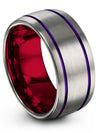Men and Men&#39;s Wedding Bands Sets Grey Woman Rings Tungsten Jewelry Rings Men - Charming Jewelers