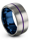 10mm 1st - Paper Wedding Band Tungsten Wedding Rings Sets Matching Promise Ring - Charming Jewelers