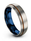 Wedding Rings Jewelry Tungsten Engraved Band for Men&#39;s Guy Grey Tungsten Bands - Charming Jewelers
