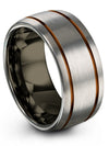 Grey Tungsten Carbide Band for Ladies Ring for Couples Set Grey Rings - Charming Jewelers