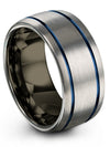 Grey Matching Wedding Bands Simple Tungsten Bands