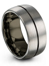 Guy Grey Engagement Men Rings and Wedding Band Tungsten Wedding Bands - Charming Jewelers