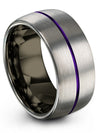 Grey Wedding Sets Fiance and His Tungsten Carbide Ring