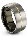 Wedding Band for Couple Tungsten Rings Set Customize Promise Rings Birthday - Charming Jewelers