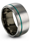 Grey Tungsten Guy Promise Ring Common Tungsten Rings Valentines Day Ideas - Charming Jewelers