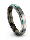 Grey Rings for Male Wedding Bands Grey Plated Tungsten Bands for Men Mens Band - Charming Jewelers