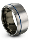 Male Wedding Rings 10mm Tungsten Wedding Ring Men Grey 10mm