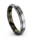 Grey Tungsten Rings for Female Wedding Ring Tungsten Carbide Her and Her Bands - Charming Jewelers