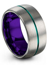 Grey Woman&#39;s Wedding Ring Set Male Wedding Rings Tungsten Carbide Grey Rings - Charming Jewelers