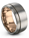 10mm Anniversary Band Mens Engagement Woman&#39;s Ring Tungsten Carbide Promise - Charming Jewelers