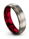Pure Grey Ring for Man Wedding Rings Grey Man Band Tungsten