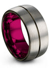 Wedding Couple Ring Set Tungsten Wedding Rings Set for Her and Girlfriend - Charming Jewelers