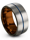 Wedding Rings for Guys Sets Tungsten Wedding Ring 10mm Minimalistic Promise - Charming Jewelers