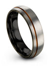 Couple Wedding Rings Set Grey His and Husband Wedding Band Grey Tungsten Cute - Charming Jewelers