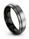 Lady Anniversary Ring Tungsten Grey Men&#39;s Tungsten Wedding Rings 6mm Ladies - Charming Jewelers