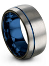 Him Wedding Bands Sets 10mm Tungsten Wedding Band Male Engagement Mens Band - Charming Jewelers