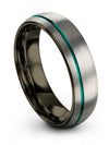 Woman Wedding Rings Black Line Tungsten Band Couples Set Grey Engagement Ladies - Charming Jewelers