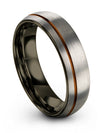 Grey Copper Wedding Bands for Woman Tungsten Grey Rings for Woman&#39;s Couple Grey - Charming Jewelers