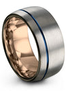 Anniversary Ring His and Husband 10mm Female Tungsten Rings Mid Rings for Male - Charming Jewelers