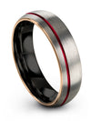 Grey Unique Woman Wedding Ring Nice Wedding Bands Matching Ring Couple Tungsten - Charming Jewelers