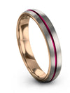 Wedding Rings for Ladies Grey Men Grey Tungsten Men&#39;s Rings Engraved - Charming Jewelers