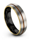 Brushed Metal Male Anniversary Ring Tungsten and Grey Wedding Rings for Lady - Charming Jewelers
